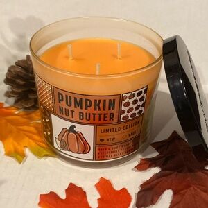 Bath & Body Works Limited Edition “Pumpkin Nut Butter” 3 Wick Candle
